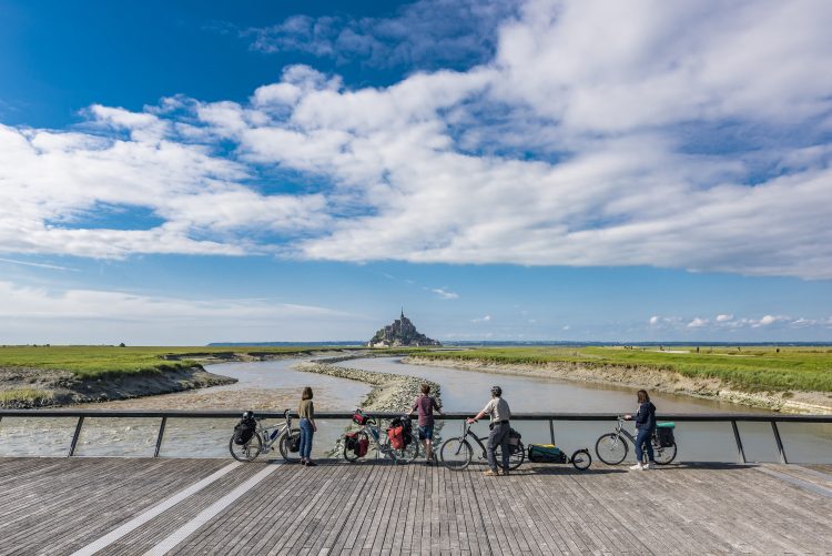 Panorama with Mont-Saint-Michel