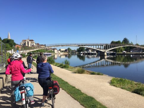 Radtour am Kanal in Auxerre