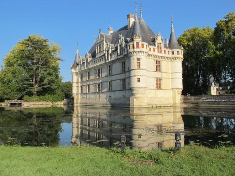 Blick auf das Schloss Azay-le-Rideau