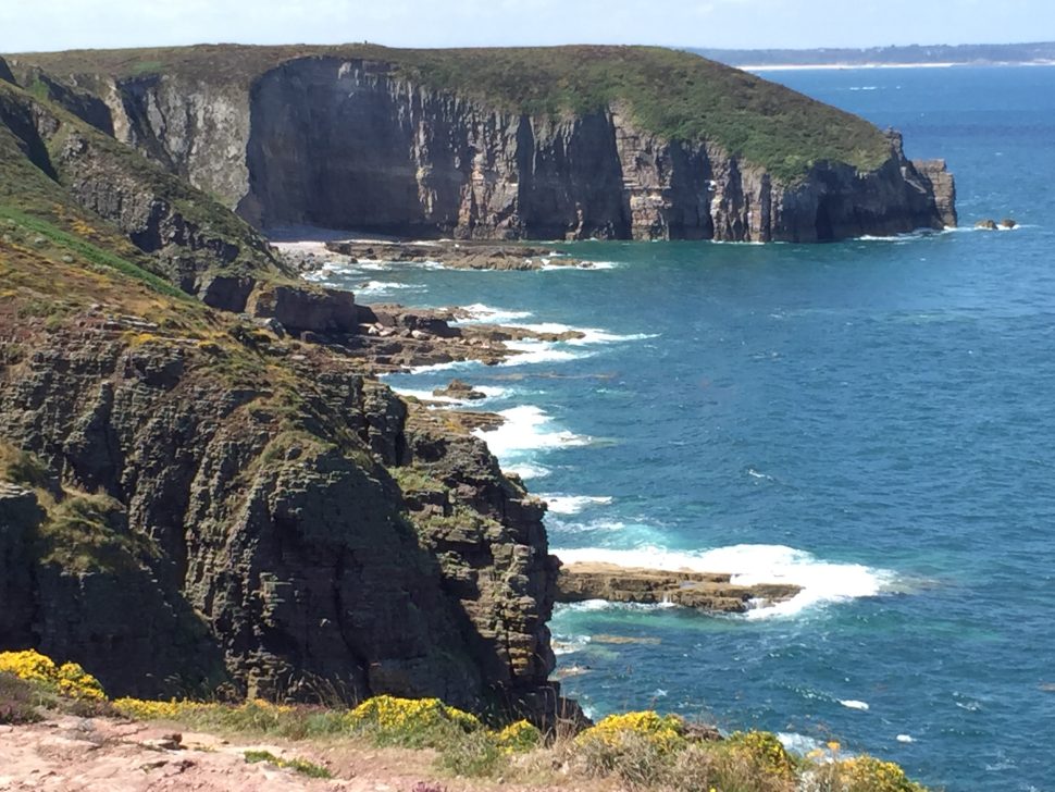 View at cliffs in North Brittany