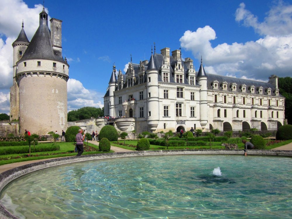 View at the castle Chenonceau