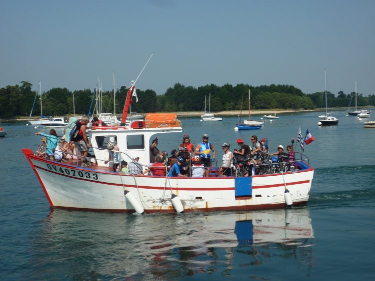 Blick auf Boot in Loctudy