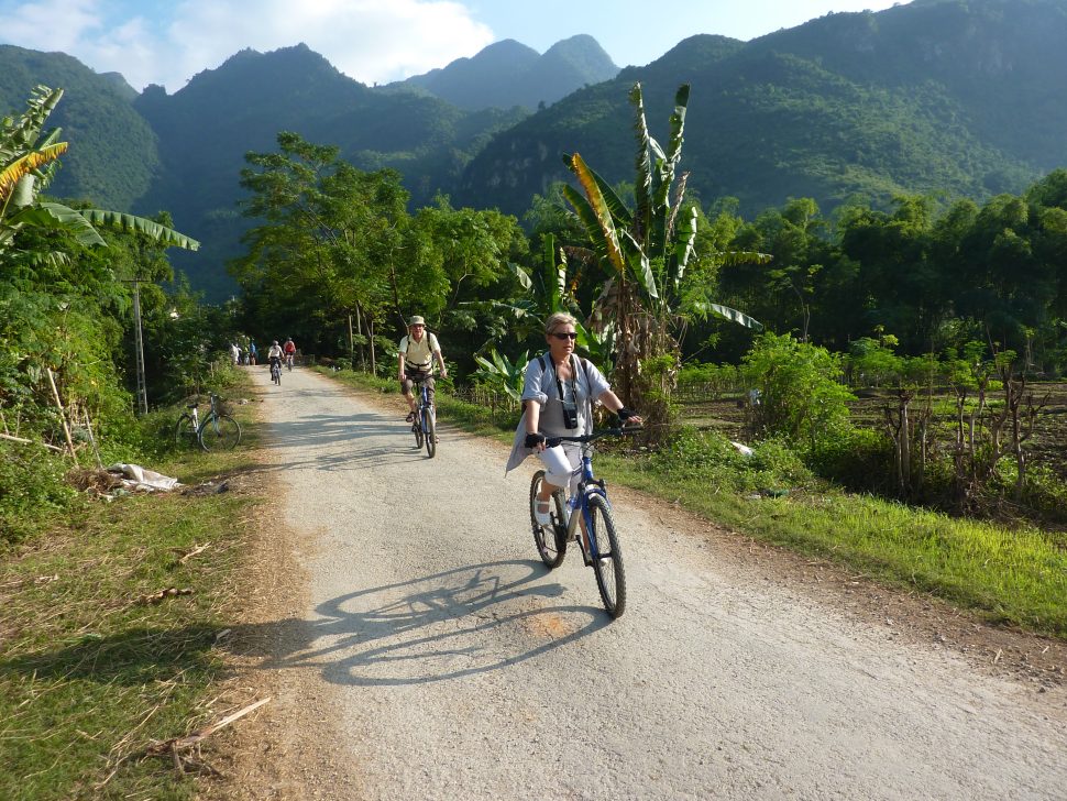 Radtour durch die Region Mai Châu in Vietnam