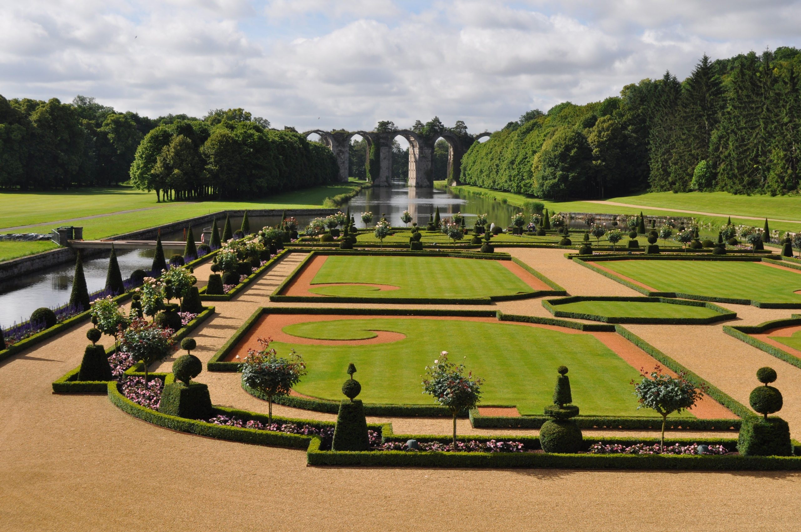 Blick auf Gärten in Maintenon