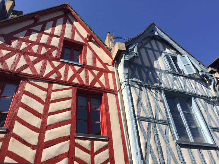 Timbered houses in North Burgundy
