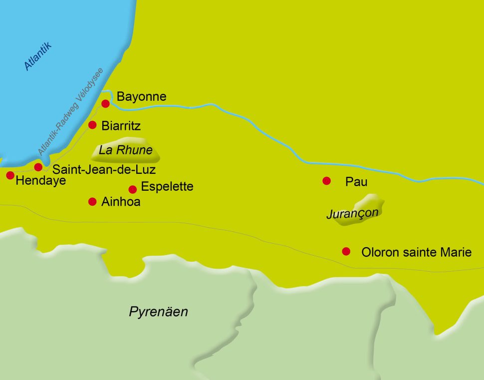 Wunderschöne Radreise - Französisches Baskenland - geführt - 8T/7N