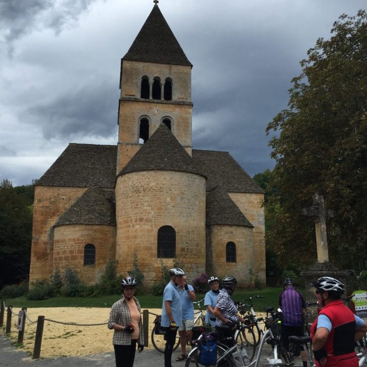 Romanesque church in Vitrac in the Dordogne region