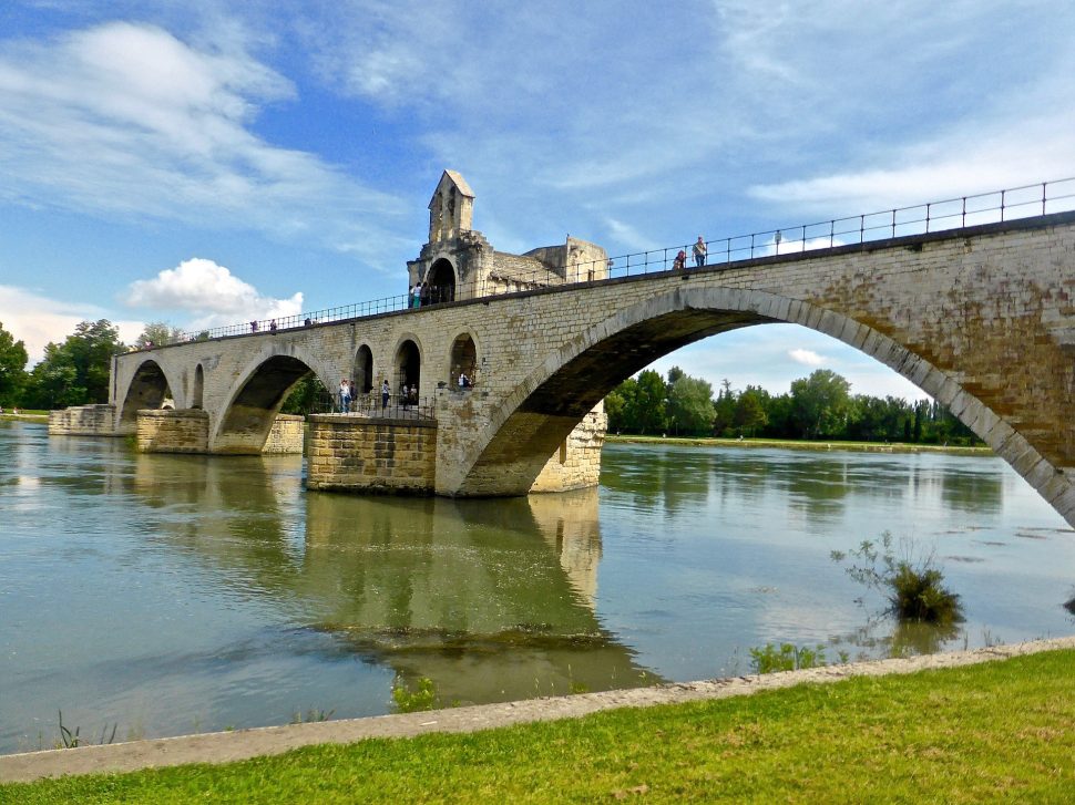 Blick auf die Brücke von Avignon