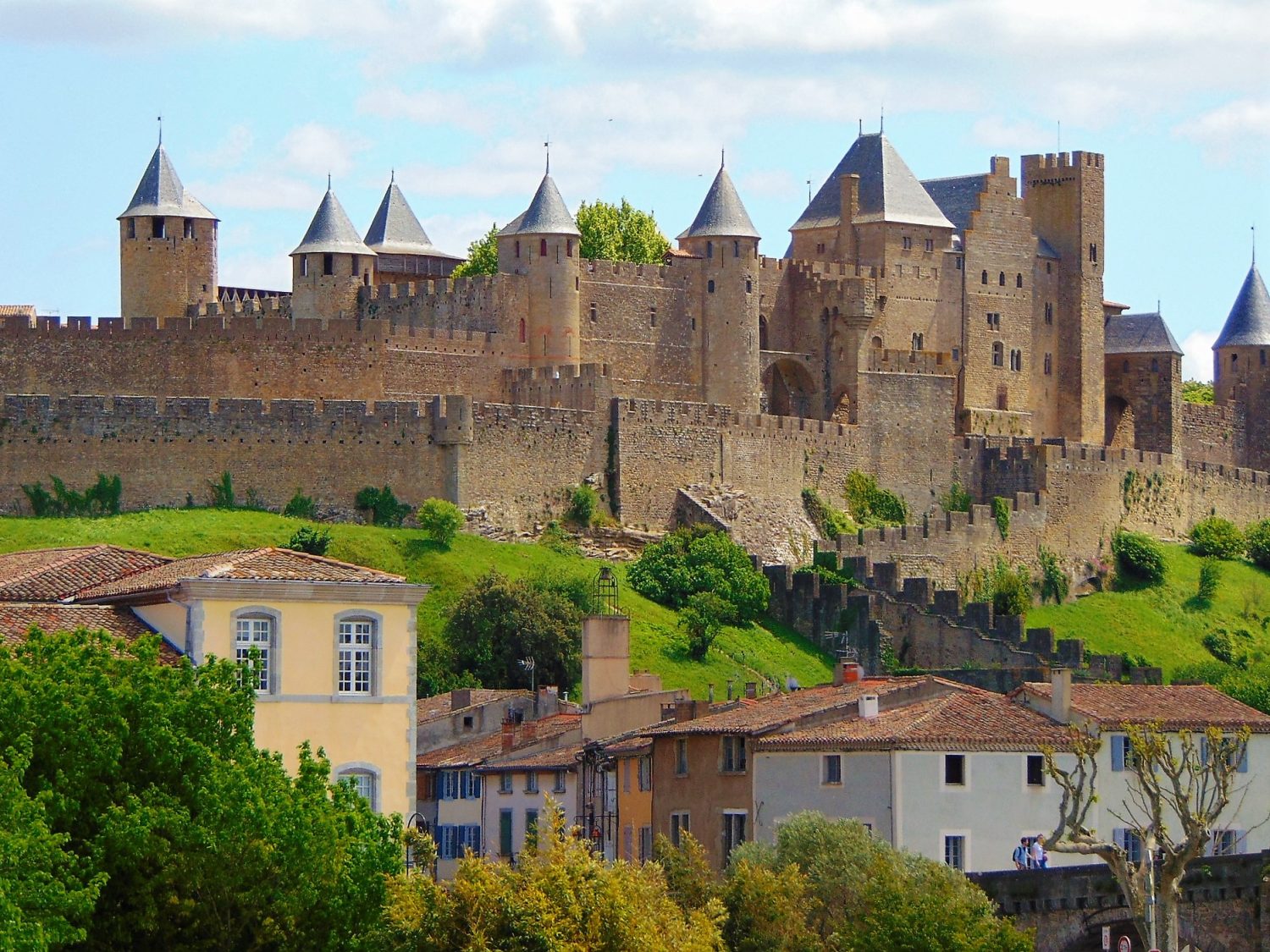 Blick auf die Festungsstadt Carcassonne